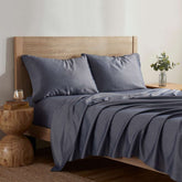 Kathy Ireland Herringbone Twill 4 Piece Cotton Rich Sheet Set